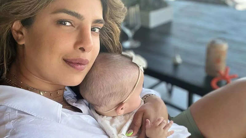 Priyanka Chopra with baby Malti Marie