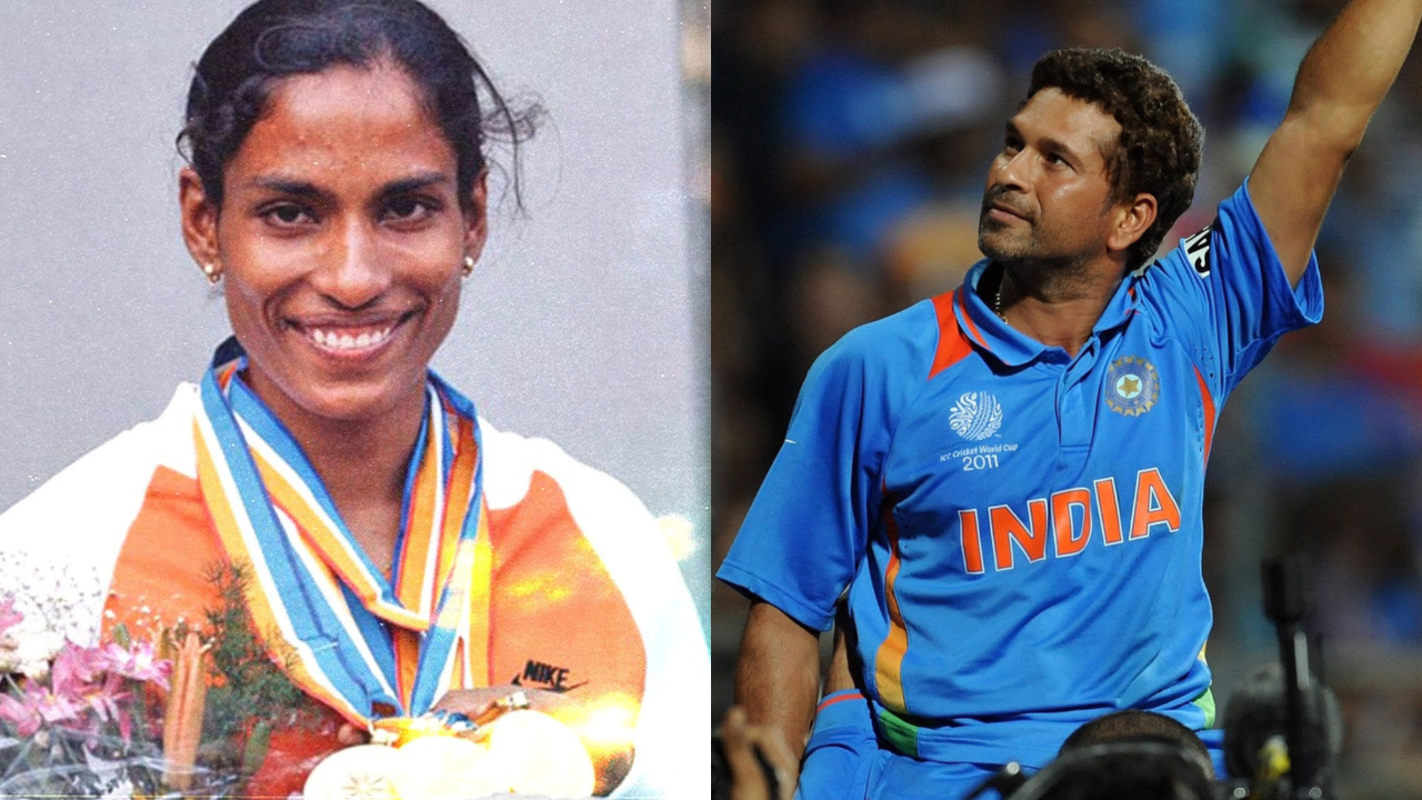 PT Usha, Sachin Tendulkar