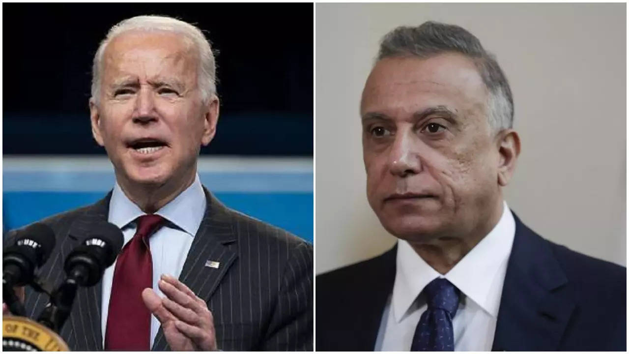 US President Joe Biden and Iraqi PM Mustafa al-Kadhemi