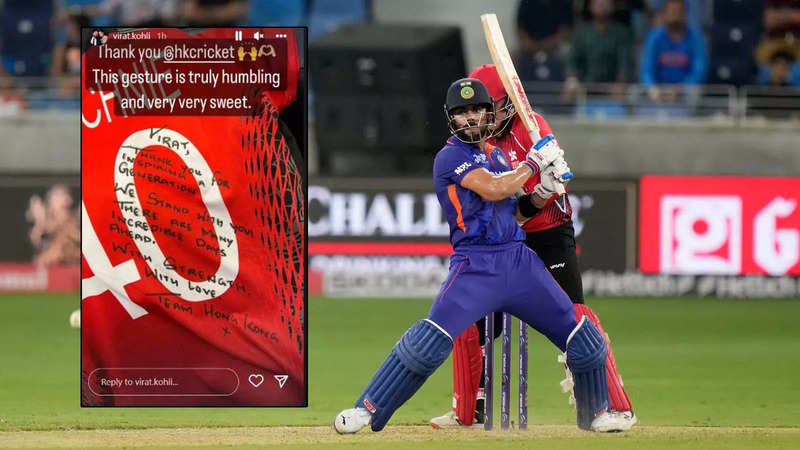 Virat Kohli was touched by Team Hong Kong's gesture