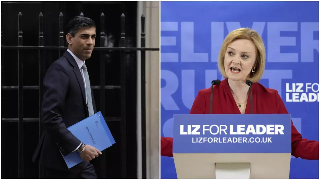 Rishi Sunak and Liz Truss