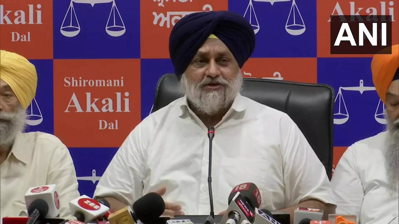 ​Shiromani Akali Dal president Sukhbir Singh Badal ​​