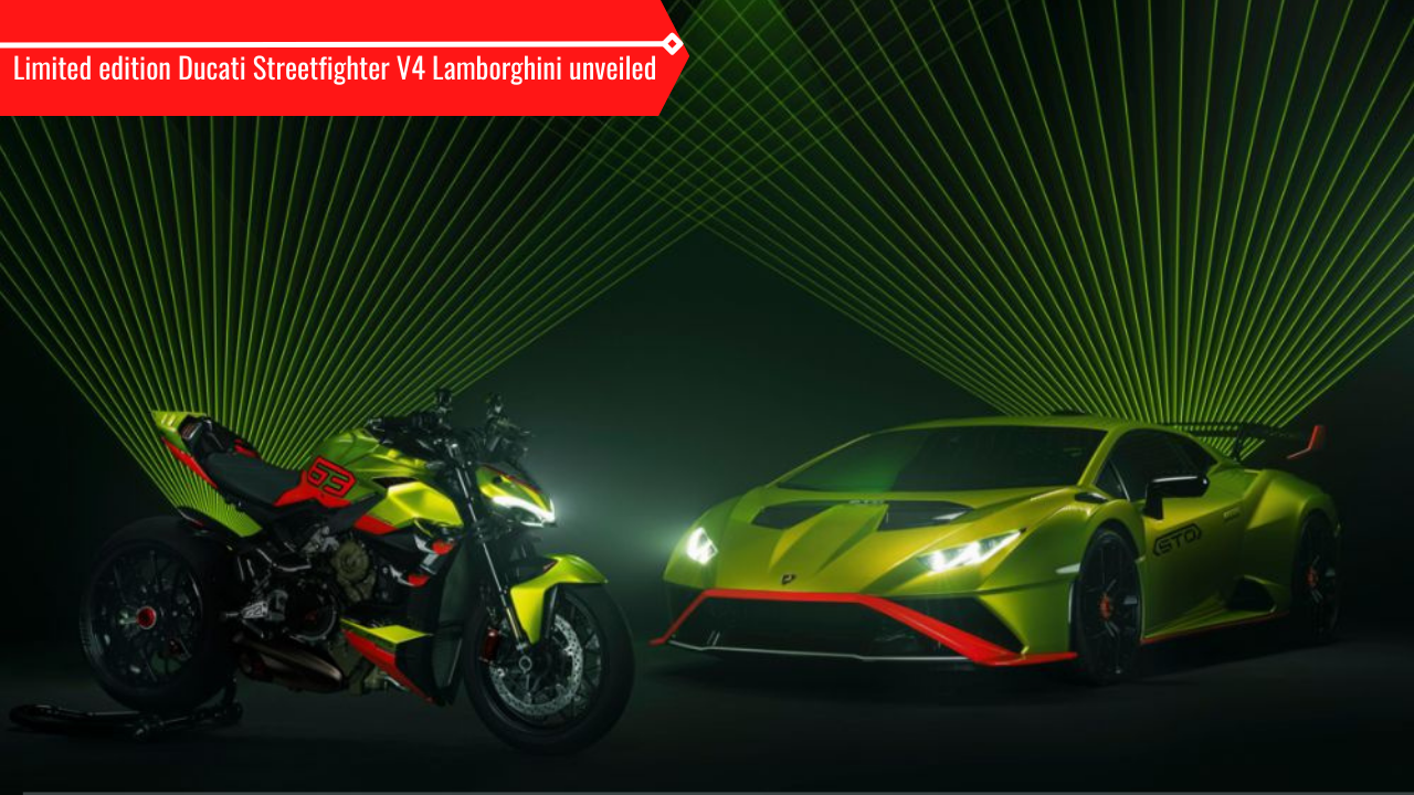 Lamborghini ha lanzado una Ducati Streetfighter V4 de edición limitada basada en el Lamborghini Huracan STO