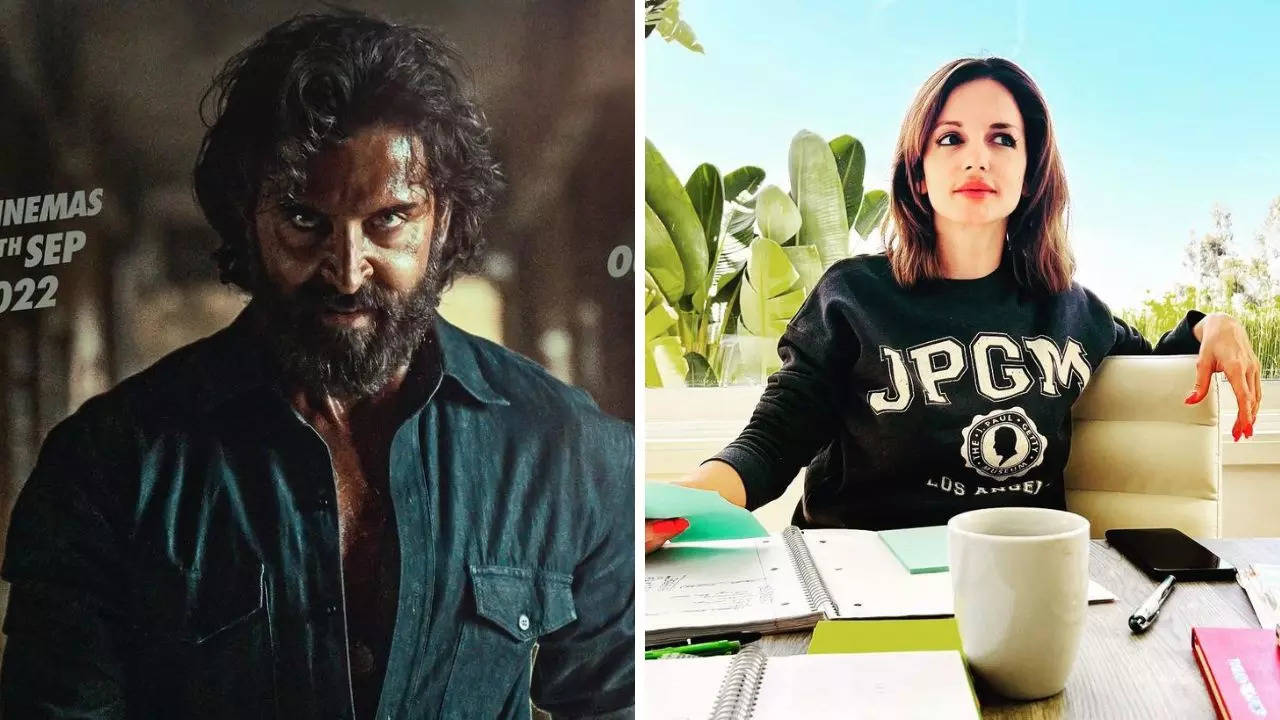 Sussanne Khan reacts to Hrithik Roshan's Vikram Vedha poster