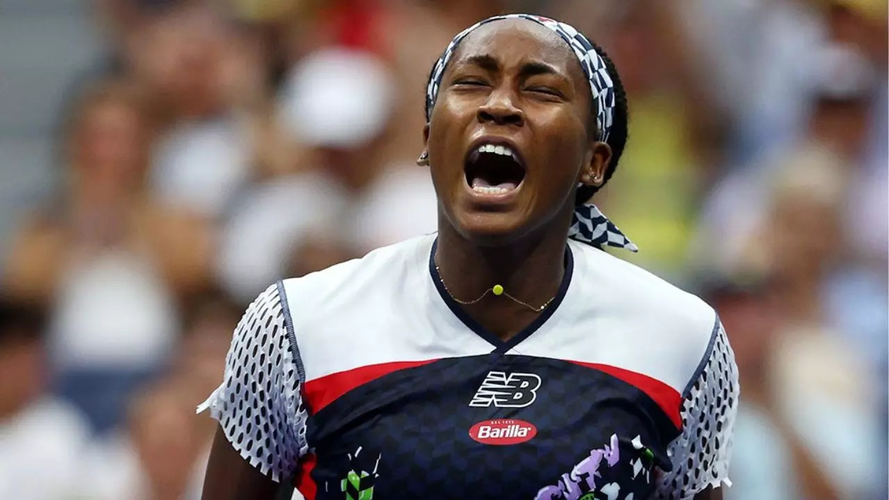 Coco Gauff R16 win US Open WTA twitter photo