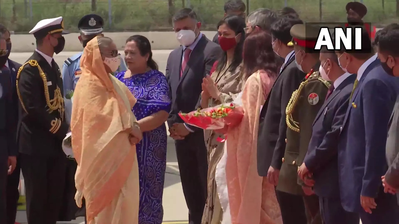 Bangladesh PM Sheikh Hasina arrives in Delhi as she begins her 4-day visit to India