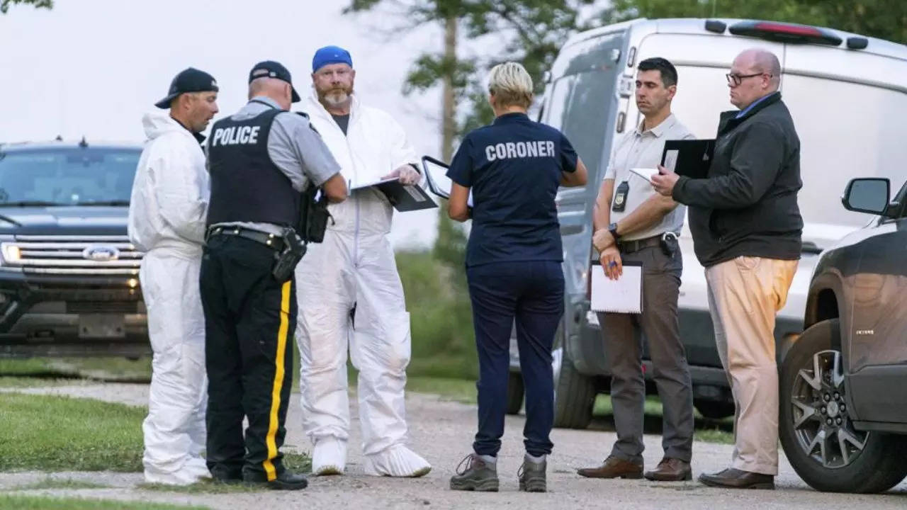 Saskatchewan stabbing suspect death AP photo