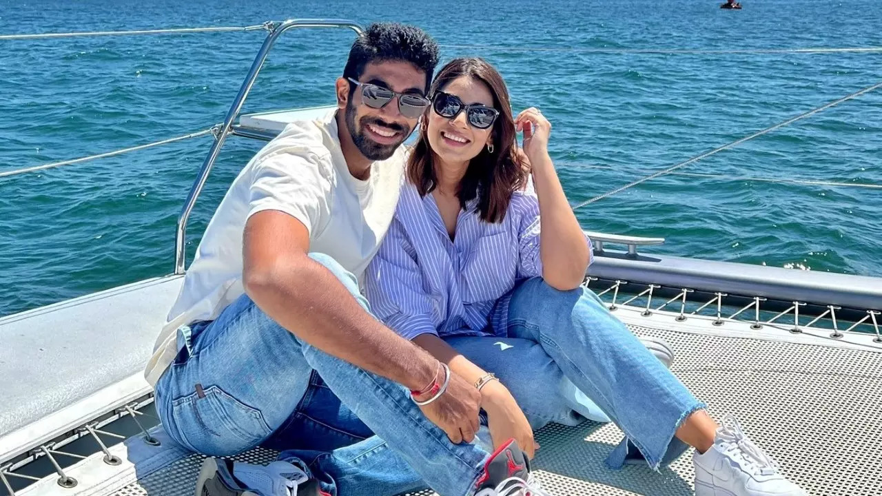 Bumrah and Sanjana