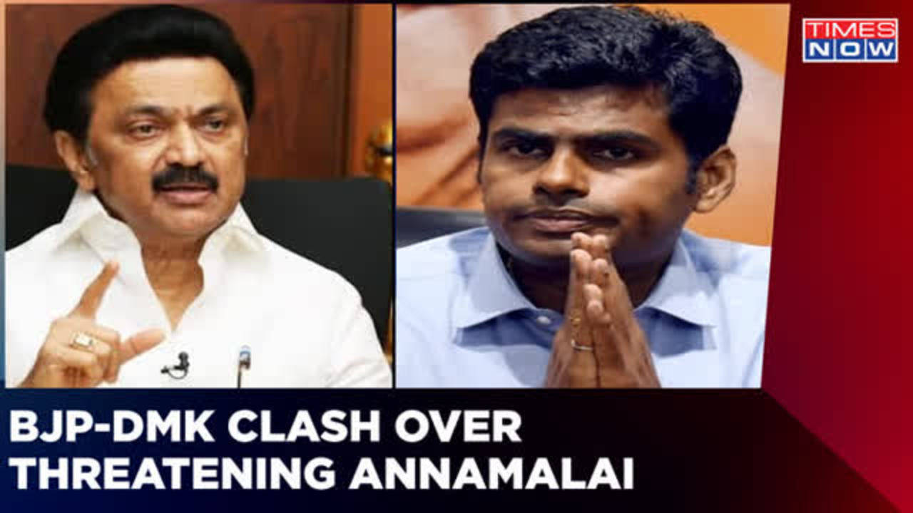 Tamil Nadu: DMK vs BJP Chief Clash Over Threatening K. Annamalai ...