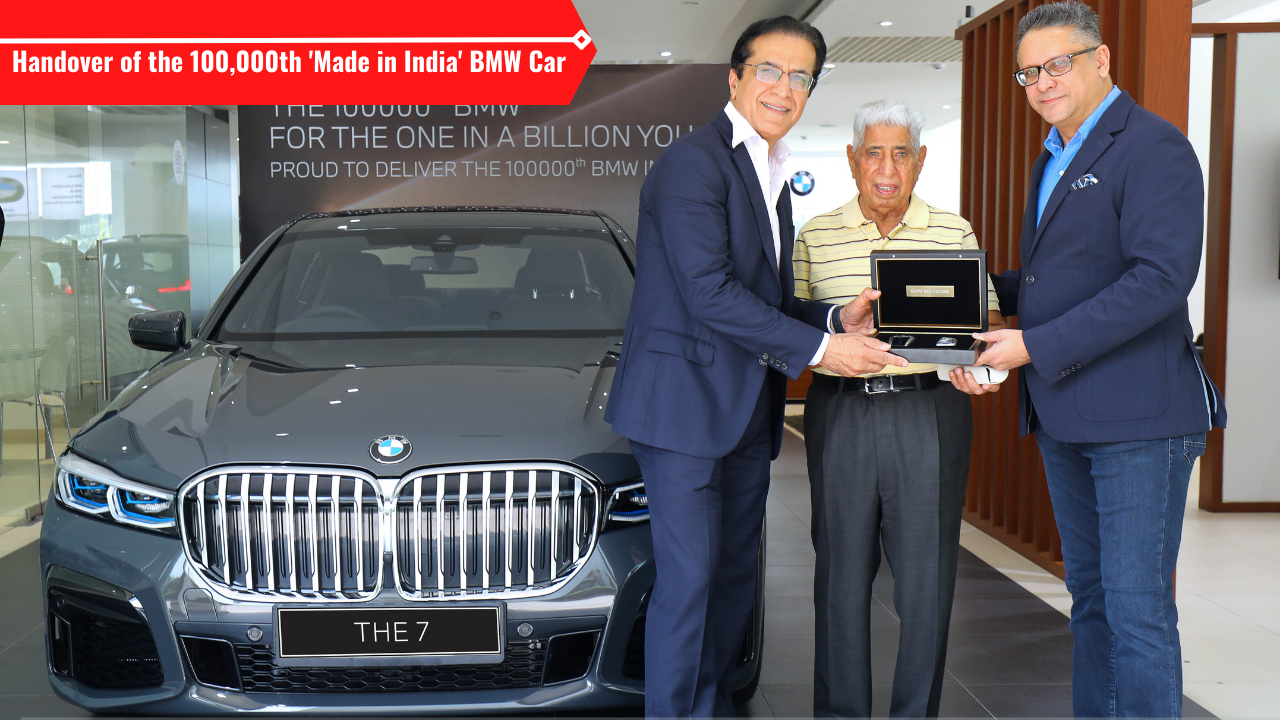 Bmw’s 100 000th Made In India Car Delivered A 740li M Sport Edition Car News News Times Now