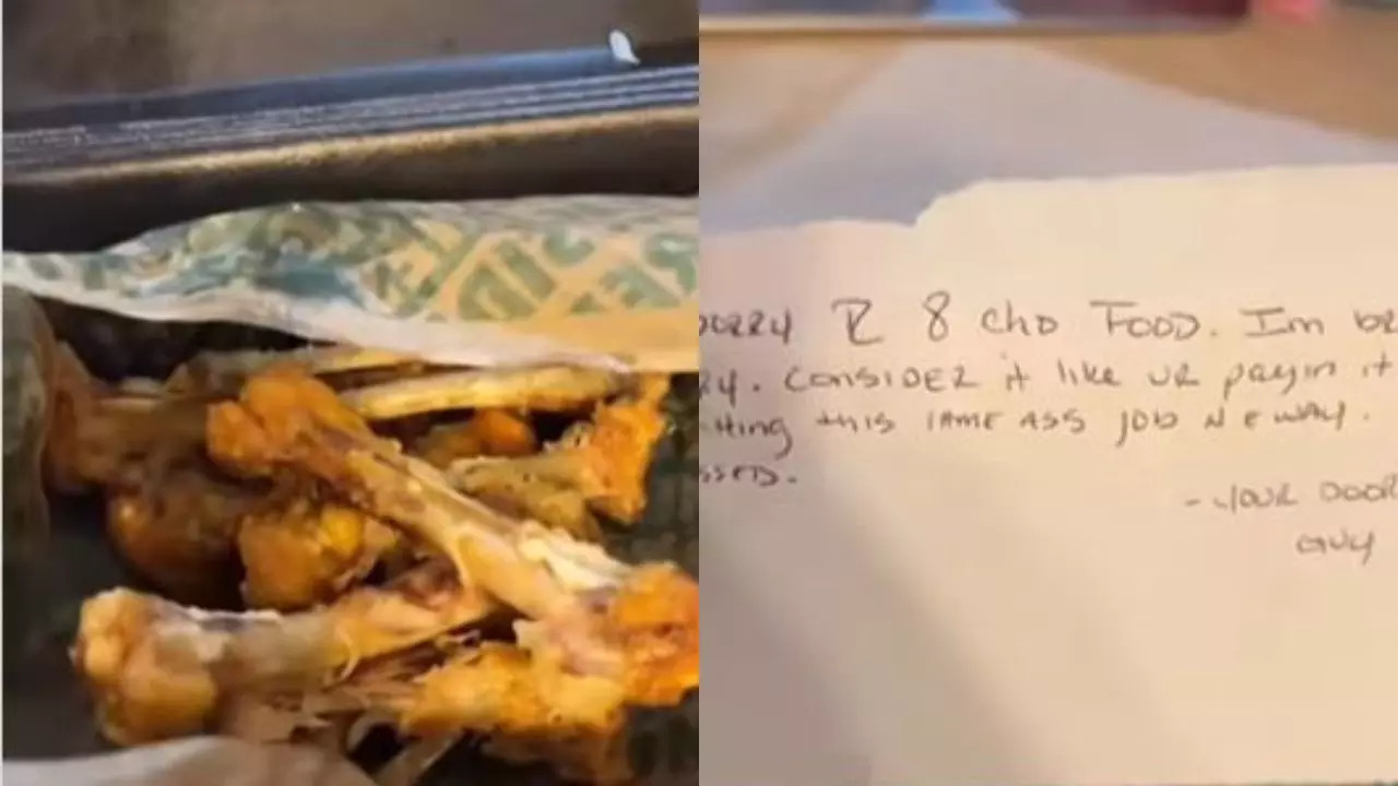 Man Orders Chicken Wings, Gets Bones And A Note Instead - Watch Viral 