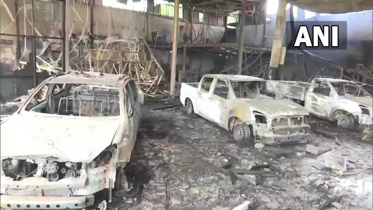 assam showroom fire