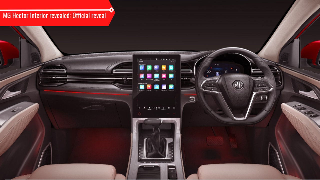 MG Hector Interior revealed Official reveal Car News News, Times Now