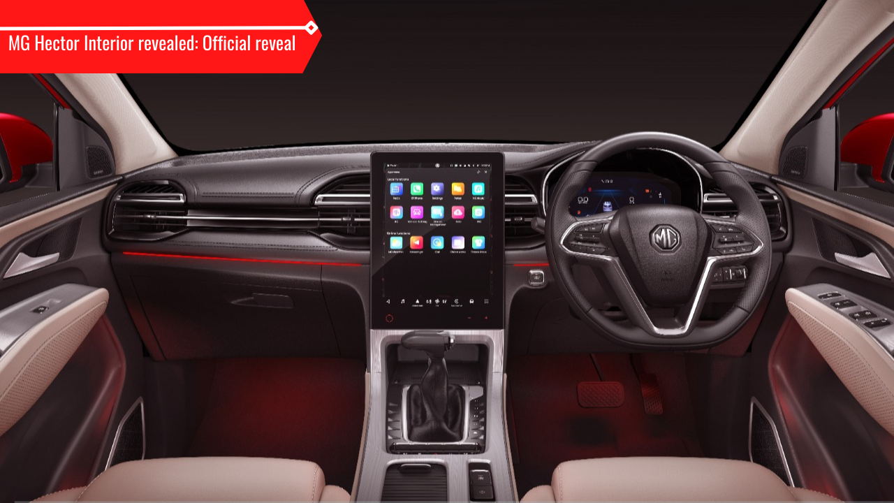 MG Hector - interior (next-gen)