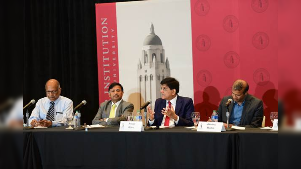 Union Minister Piyush Goyal at Stanford Graduate School of Business in Sanfrancisco