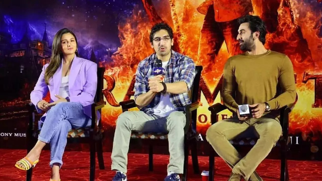 Alia Bhatt, Ayan Mukerji, Ranbir Kapoor (L-R)