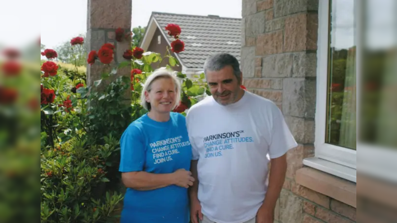 Joy Milne with her husband