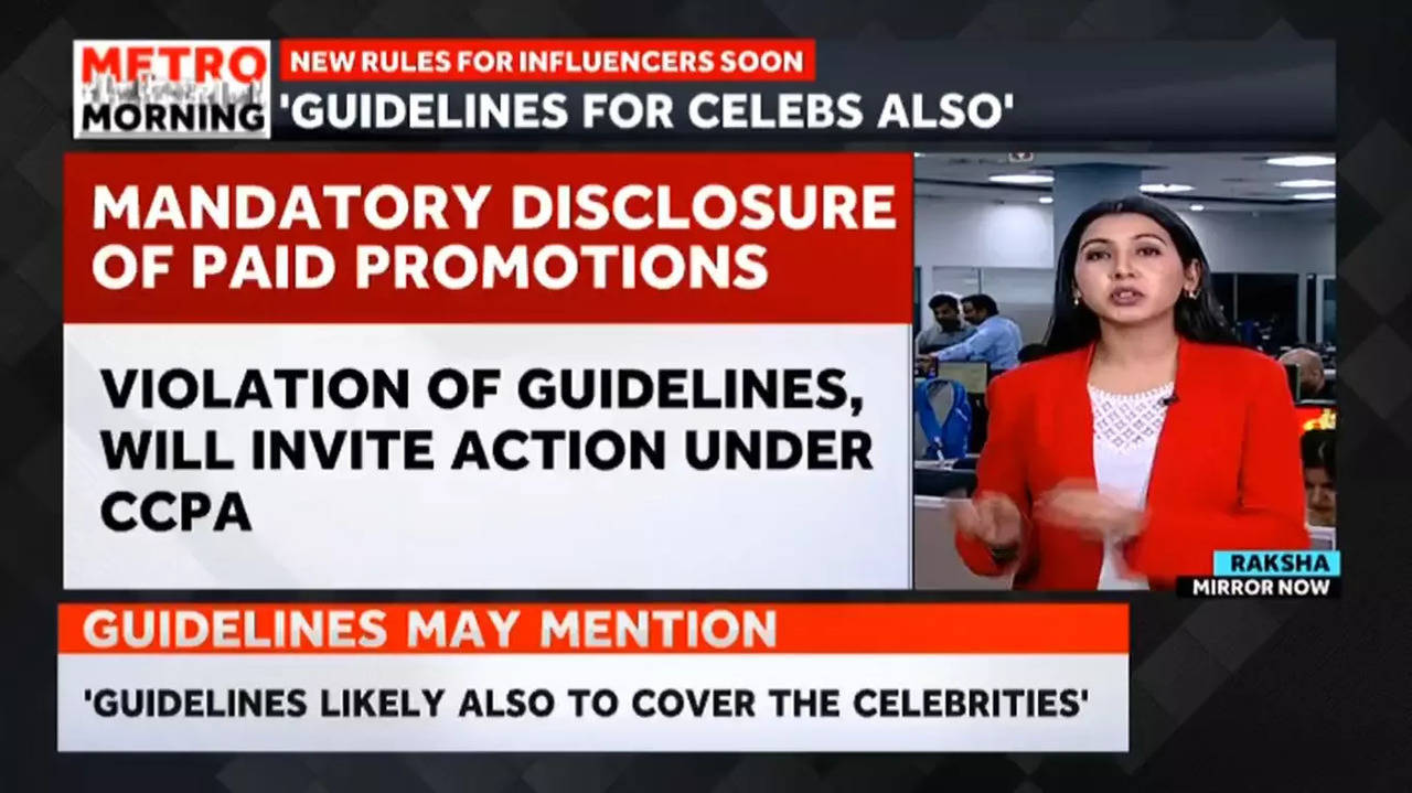 The guidelines may not only be limited to social media influencers but also to celebrities from other fields in this gamut of guidelines.