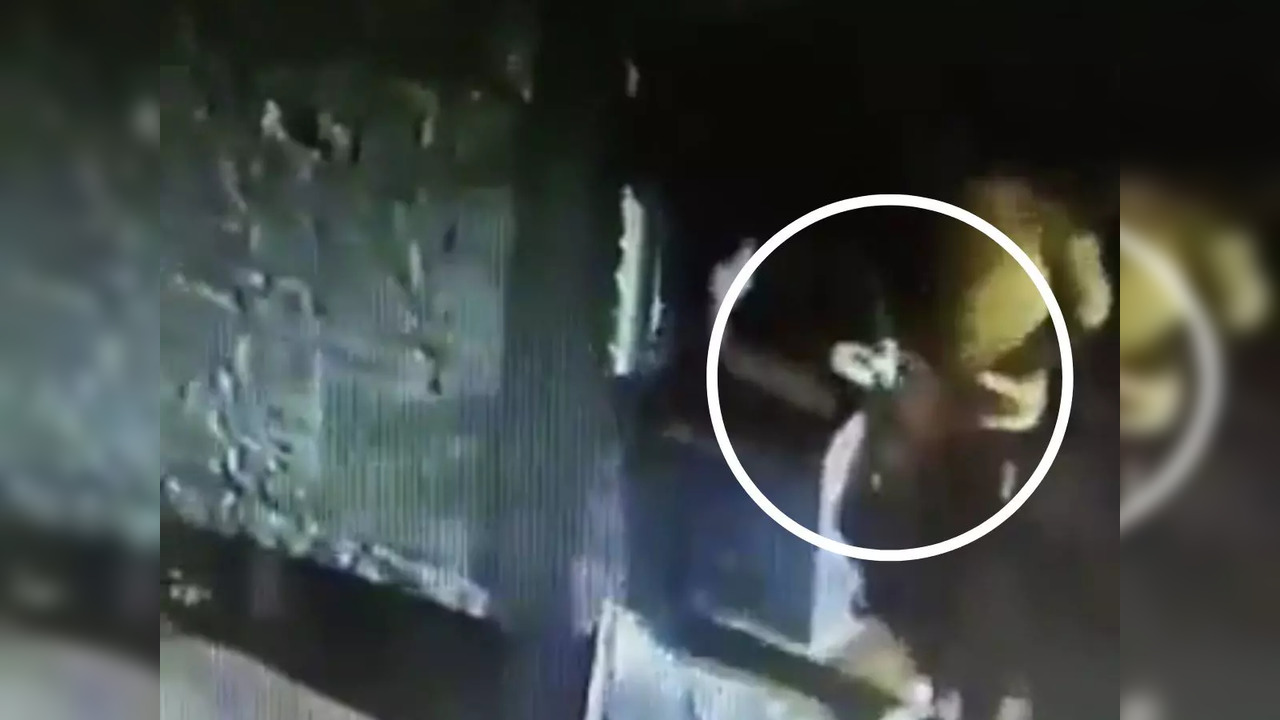 Gwalior man steals women's underwear | Screngrab from video tweeted by @psgautam