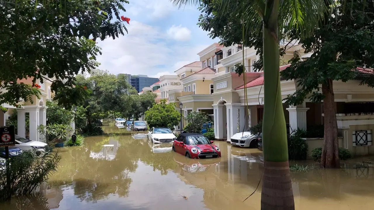 Bengaluru flooded.