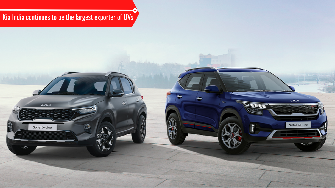 Both Kia Seltos and Kia Sonet are exported the most