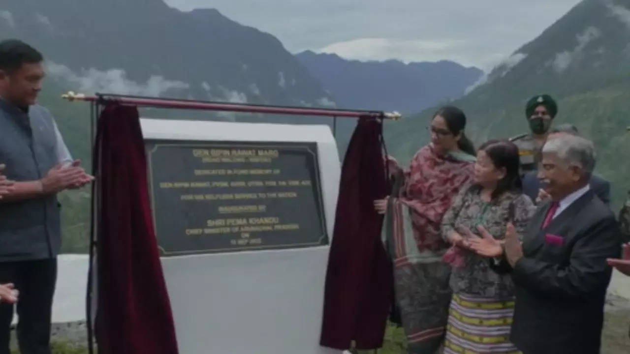 Late General Bipin Rawat's honorary ceremony at Kibithu, Arunachal Pradesh