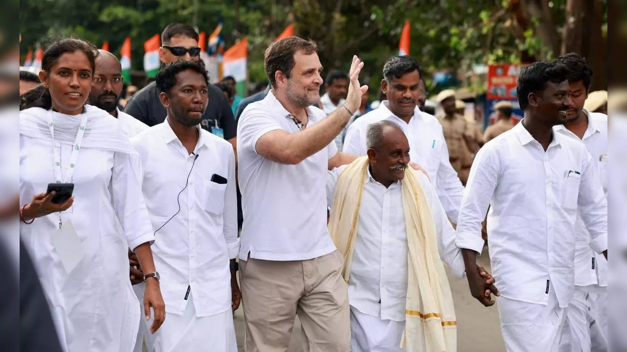 Kanyakumari: Congress leader Rahul Gandhi during the third consecutive day of 'Bharat Jodo Yatra', in Kanyakumari on Friday, Sept. 09, 2022. (Photo: Twitter)