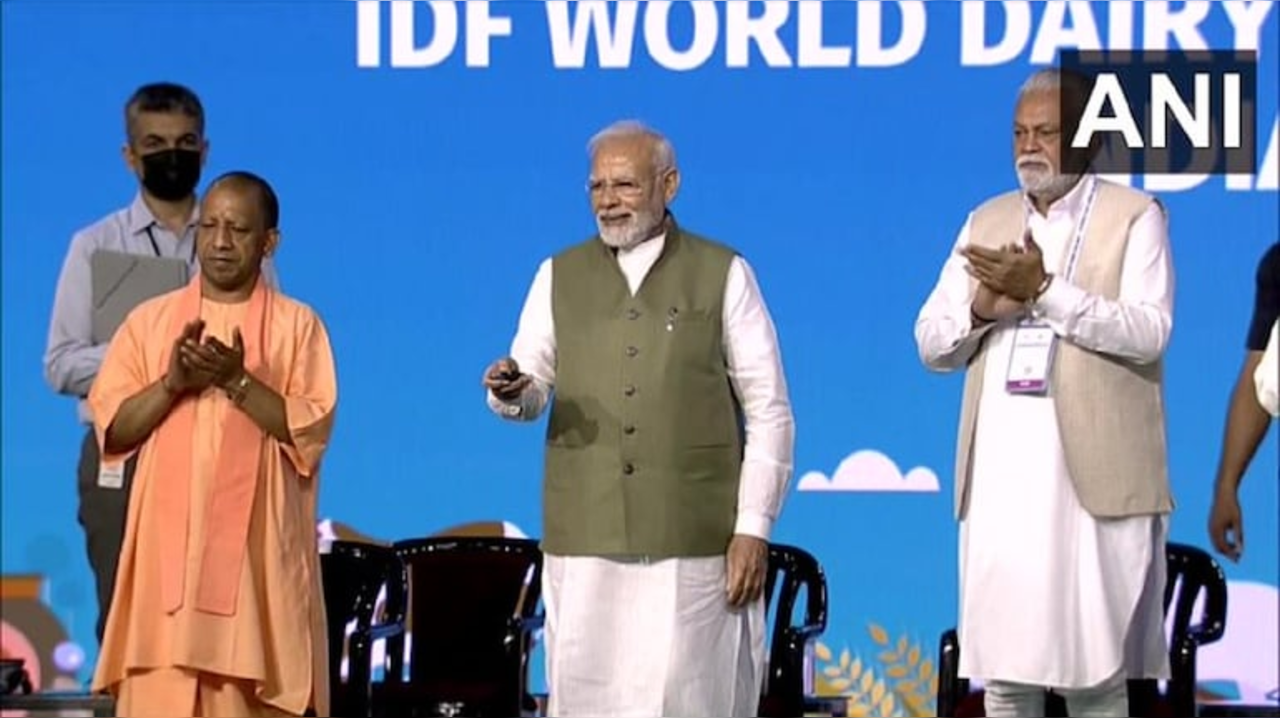 PM Narendra Modi at the inauguration of World Dairy Summit 2022, Greater Noida