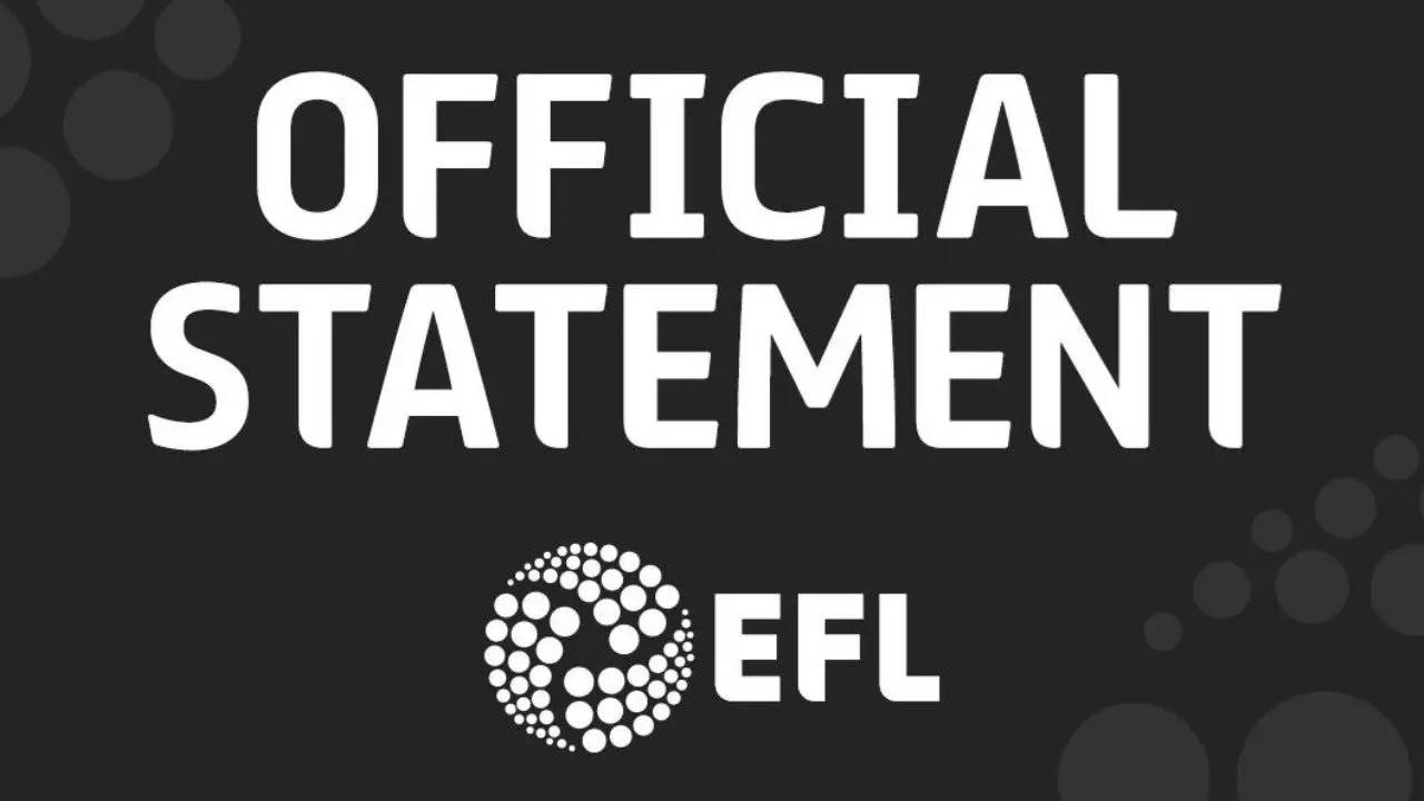 official statement EFL photo