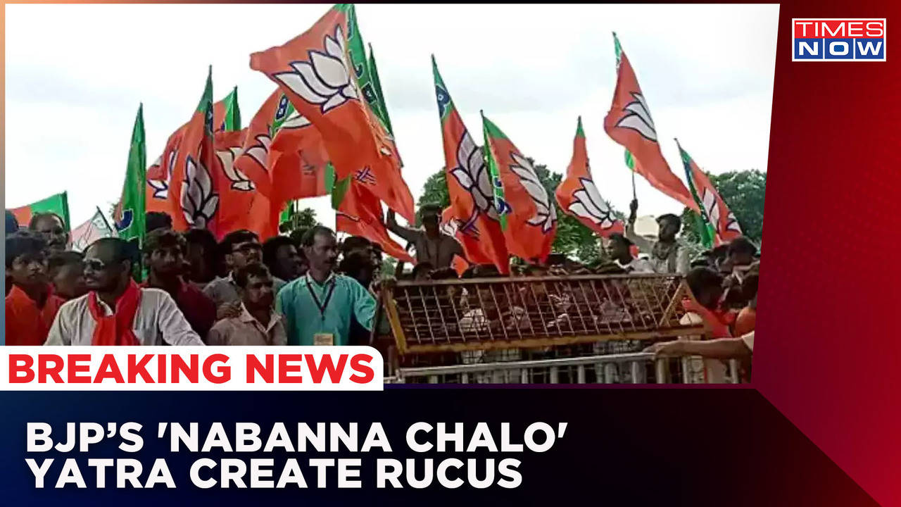 BJP 'Nabanna Chalo' Yatra Create Rucus At Several Railway Syations In ...