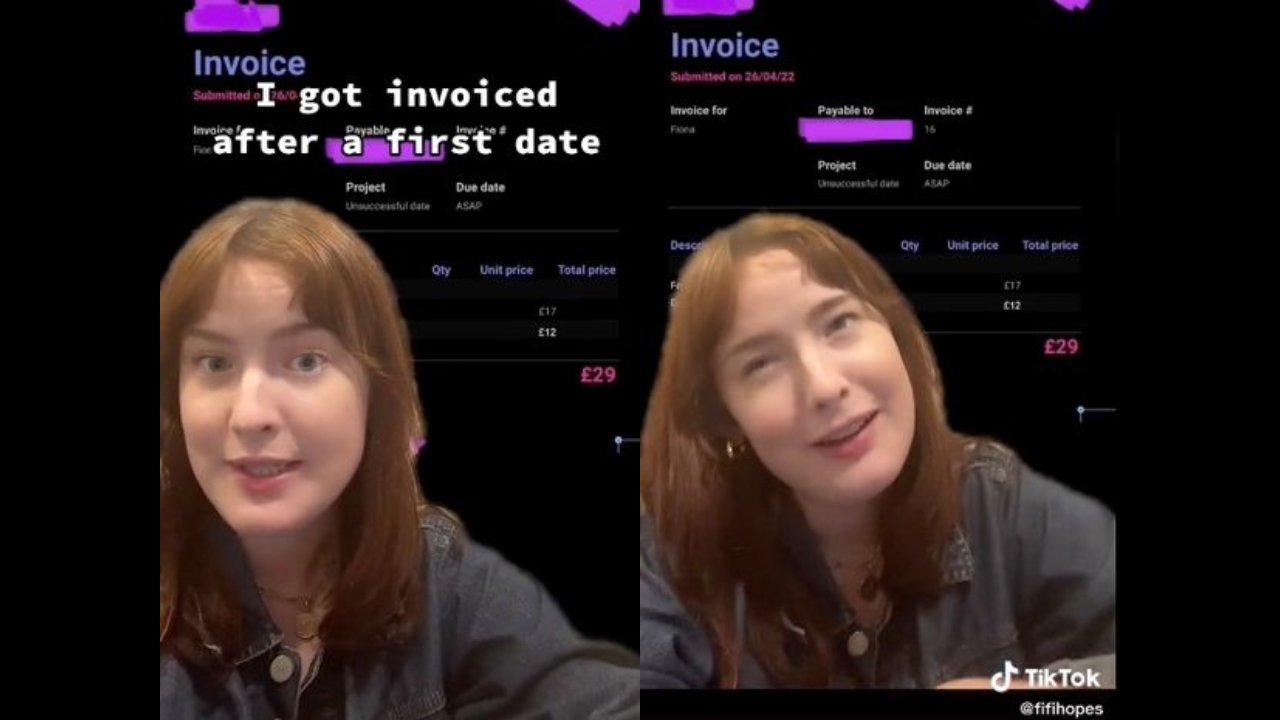 Woman shocked as date sends her invoice to pay for 'wasted time'