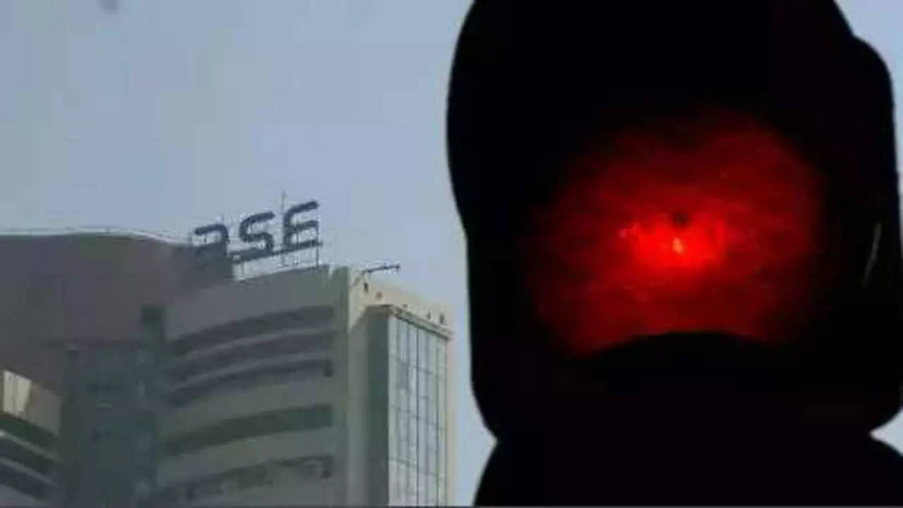 Sensex red.