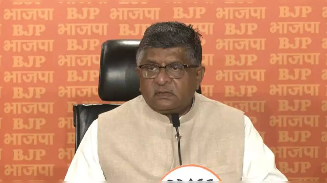 BJP leader Ravi Shankar Prasad