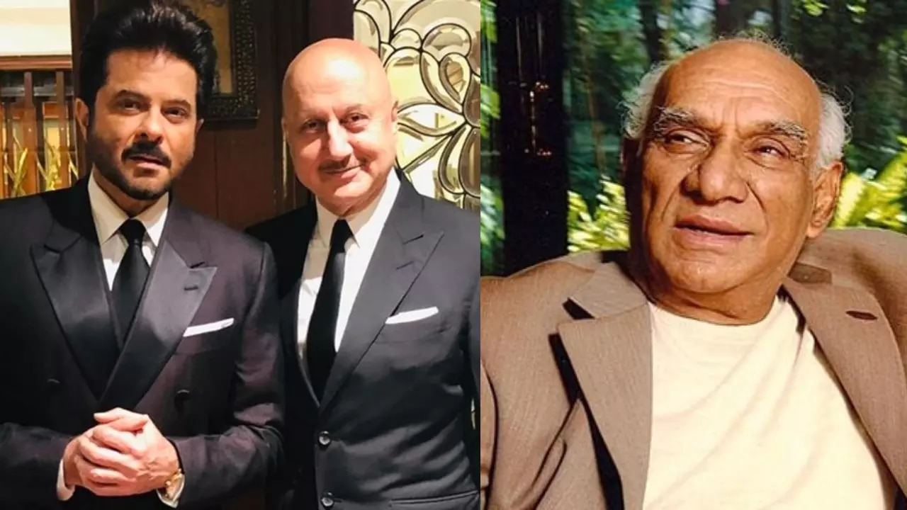 Anupam Kher, Anil Kapoor and Yash Chopra