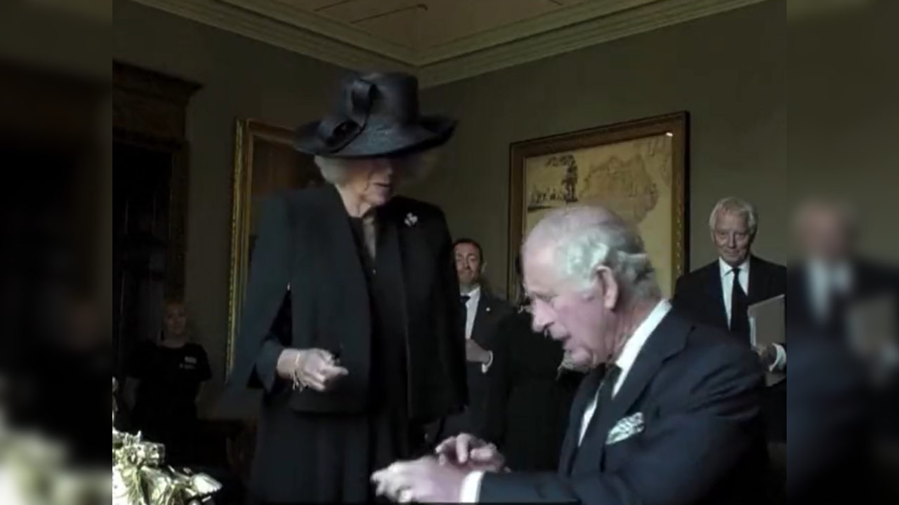 King Charles III date and gets annoyed over leaky fountain pen