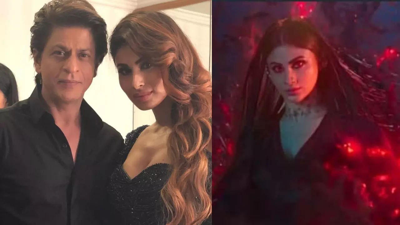 Mouni Roy and Shah Rukh Khan