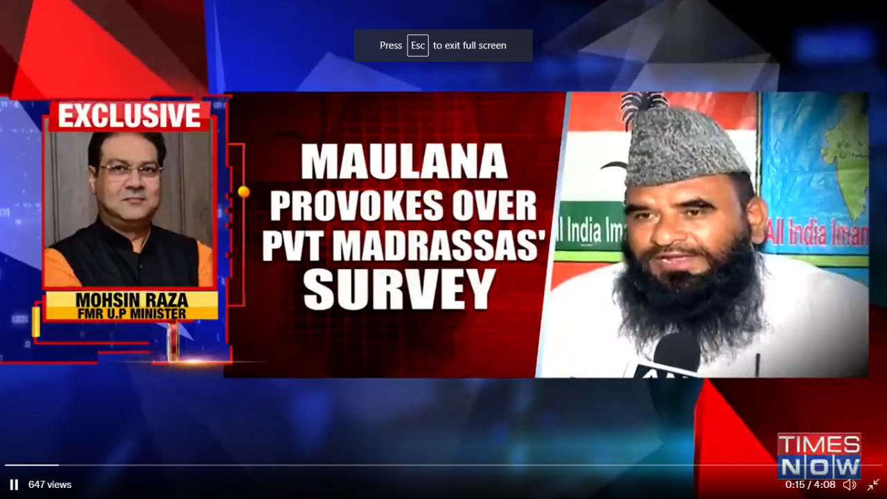 Maulana Sajid Rashidi madrassas survey