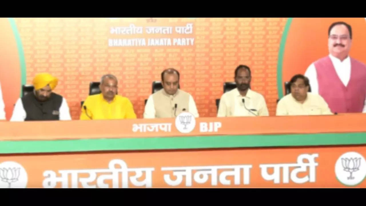 BJP Delhi unit Chief and BJP RS MP Sudhanshu Trivedi addressed a joint press conference in the national capital today