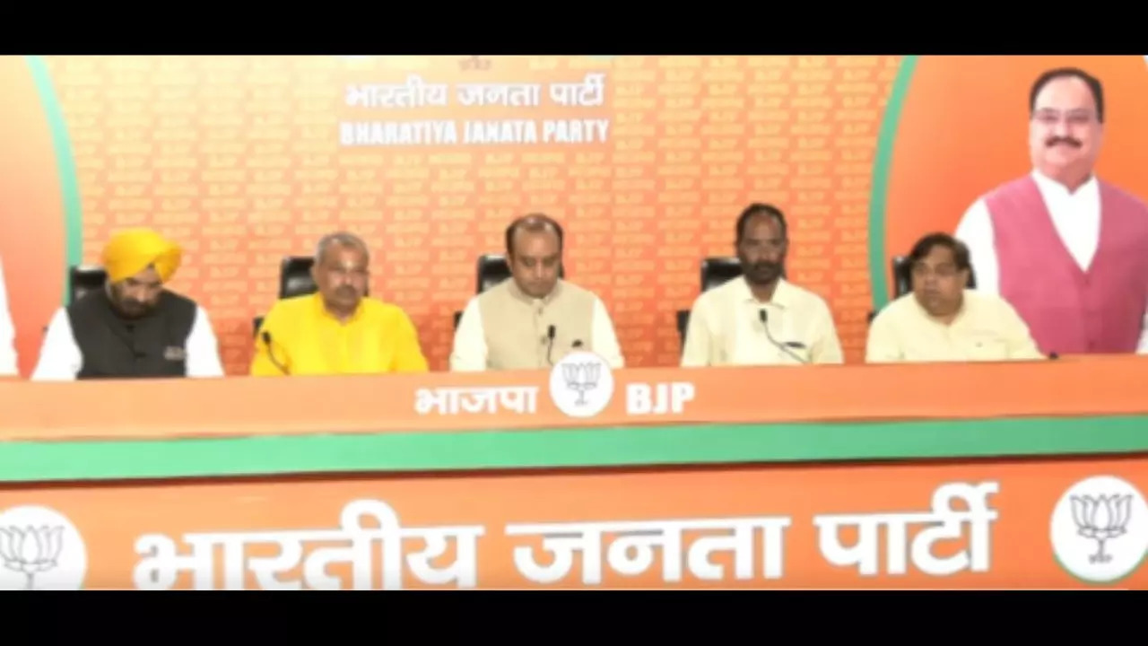 BJP Delhi unit Chief and BJP RS MP Sudhanshu Trivedi addressed a joint press conference in the national capital today