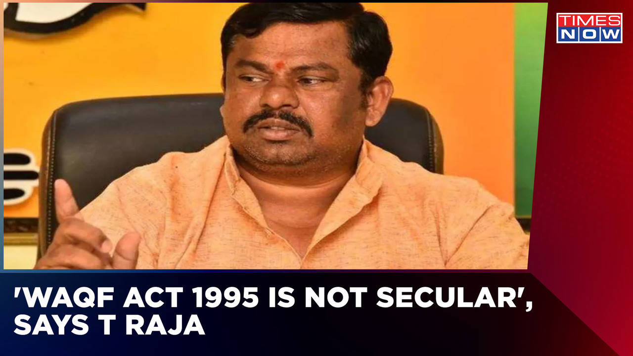 Amid Waqf's Claim Over Temple BJP Leader T Raja Slams Waqf Act Calls It ...