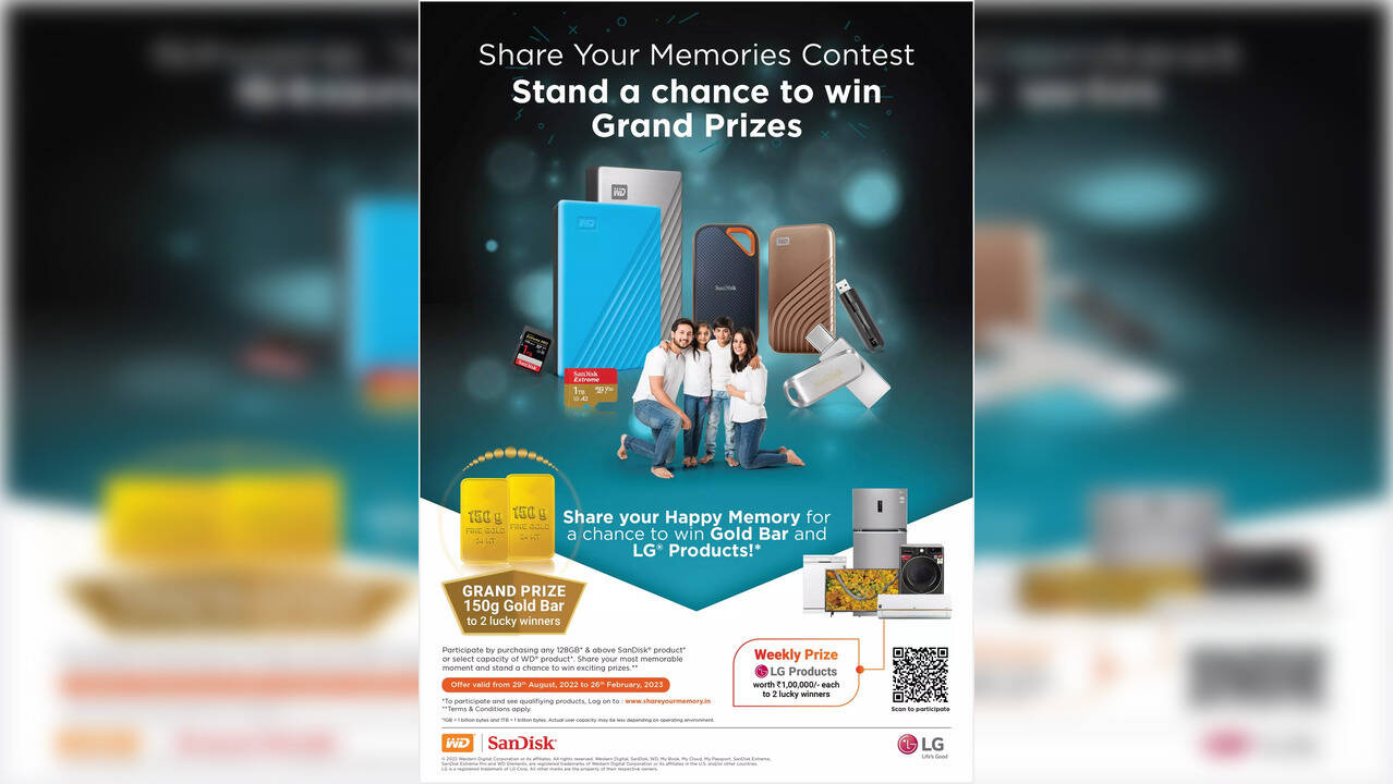 Western Digital kicks off its new six-month festive competition called “Share Your Memories”.