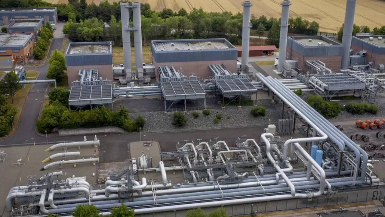 German gas storage plant Reckrod