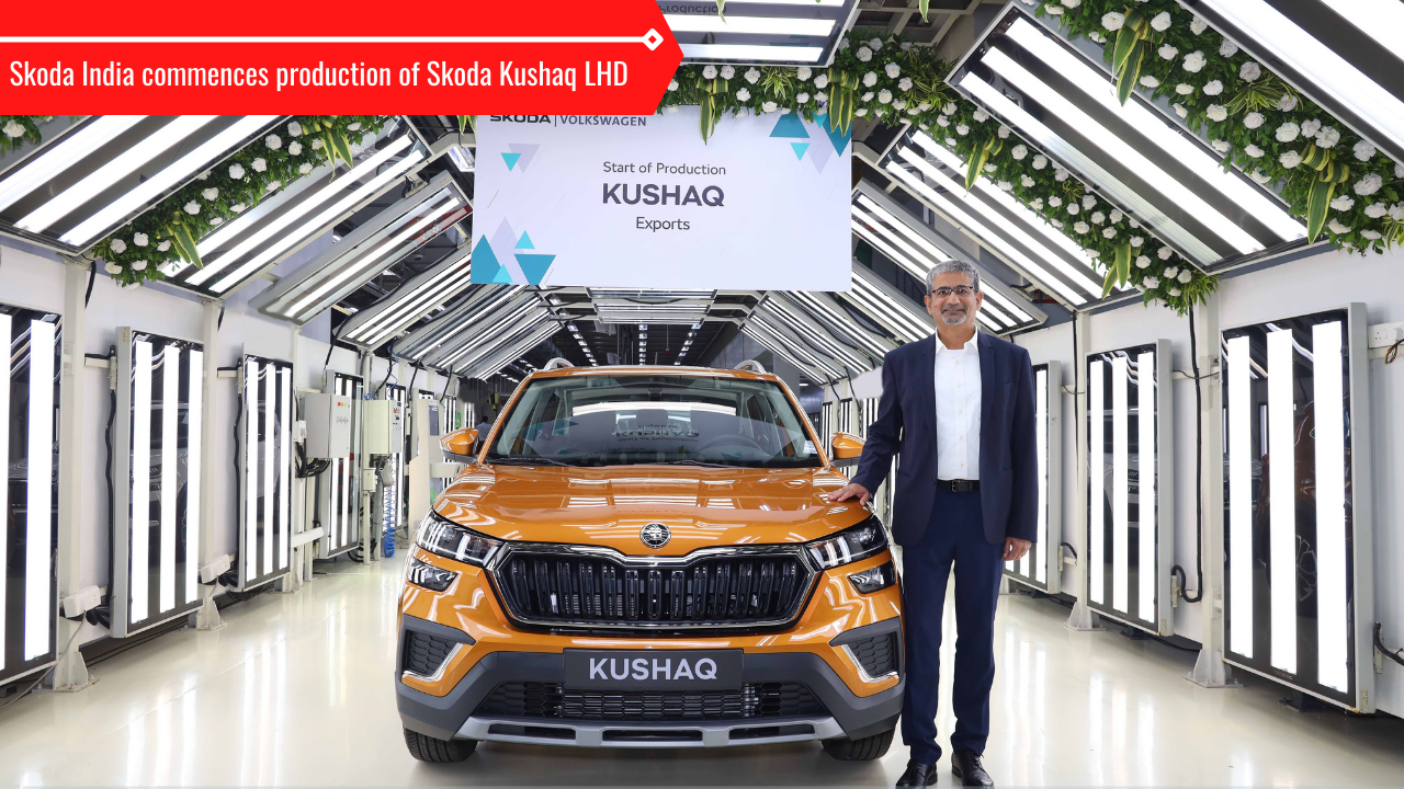 Skoda Auto Volkswagen India Private Limited (SAVWIPL) has announced the Start of Production (SoP) of the Left-hand Drive version of the Skoda Kushaq.