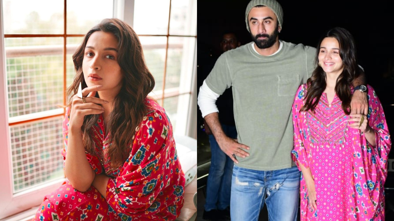 Alia Bhatt nails pregnancy fashion in oversized shirt as she poses with  hubby Ranbir Kapoor. New pics - India Today