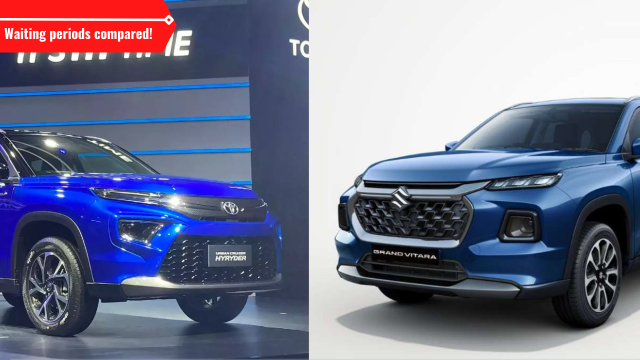 Toyota Hyryder vs Maruti Grand Vitara: Waiting periods compared