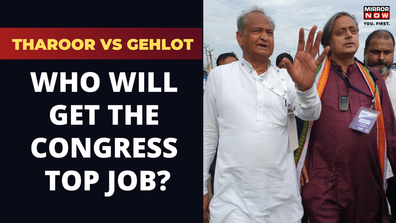 Shashi Tharoor Vs Ashok Gehlot Who will get the Congress President's