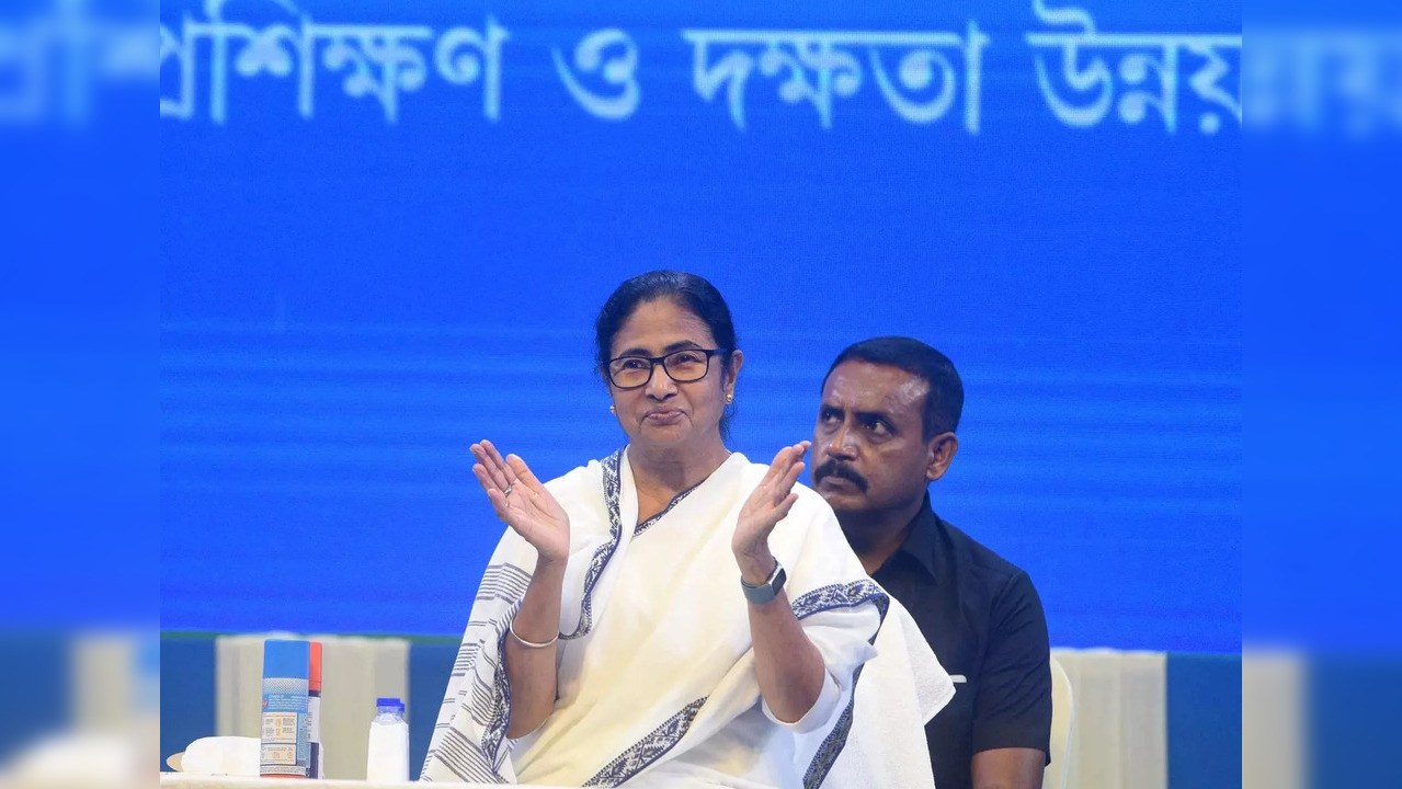 Kolkata:West Bengal Chief Minister Mamata Banerjee during an event organised to distribute Appointment letters to skilled job Applicants in Kolkata on Monday September 12,2022.(Photo:IANS)