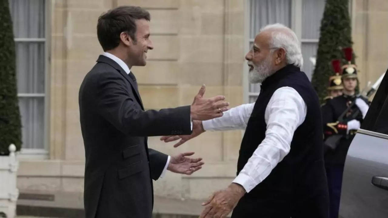 Macron and PM Modi