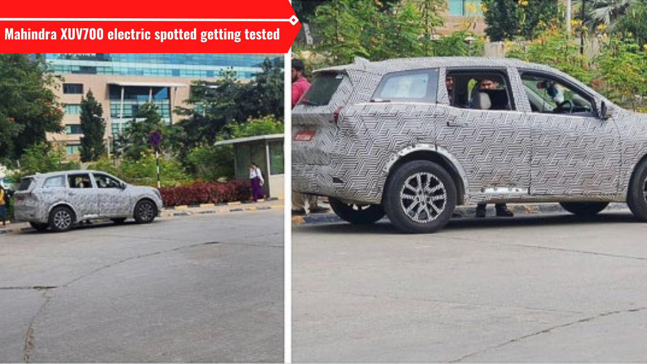 New Mahindra XUV700 electric spotted