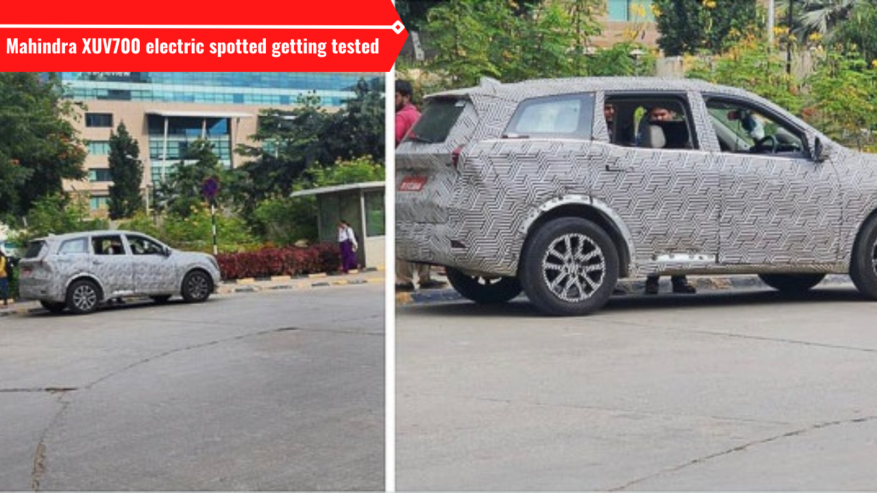 Newgen 2024 Mahindra XUV700 electric aka XUV.e8 spotted getting tested